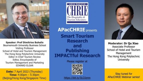APacCHRIE Webinar Series: Smart Tourism Research and Publishing IMPACTful Research